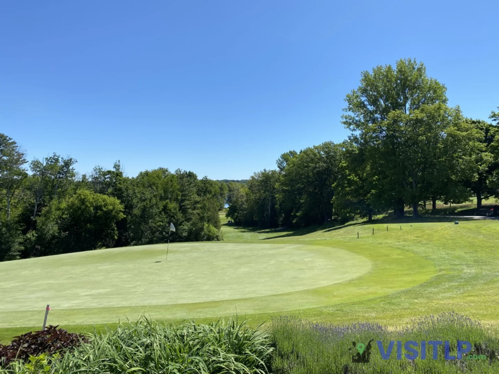 Golf course beside The Leland Lodge