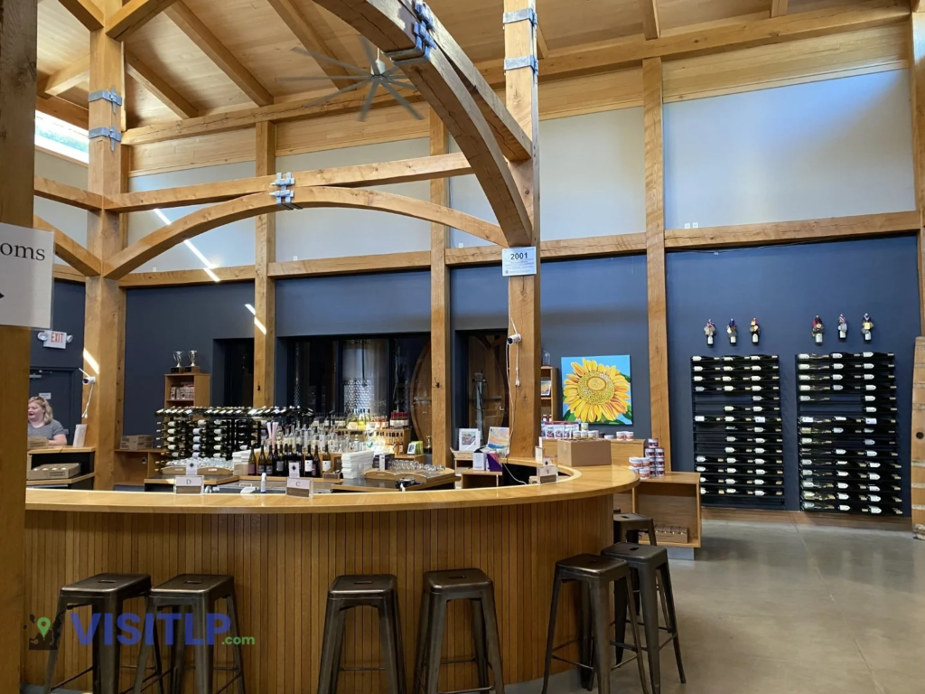 Wine counter at Black Star Farms in Suttons Bay