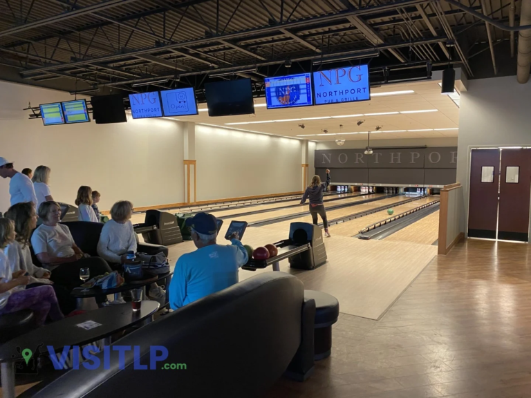 Bowling lanes at Northport Pub and Grille