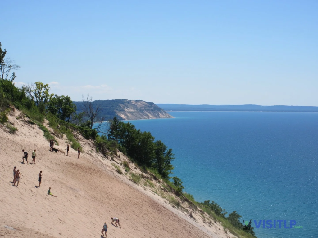 Steep dune slope at Pierce Stocking Scenic Drive