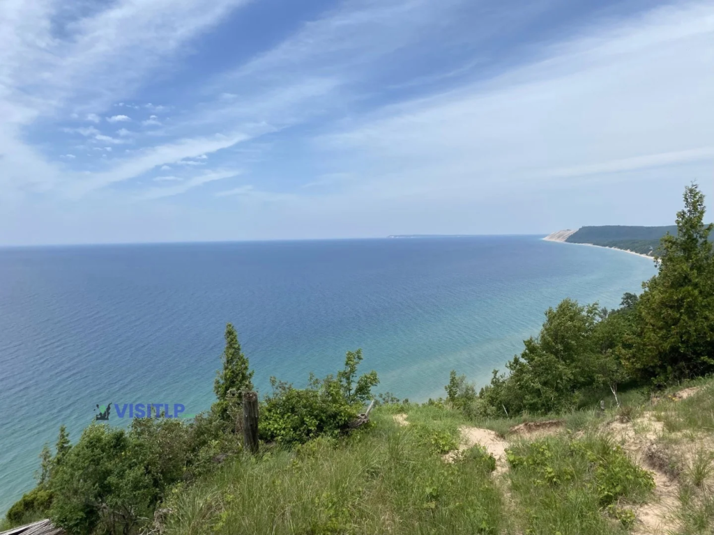 Sleeping Bear coastline seen from Empire Bluff