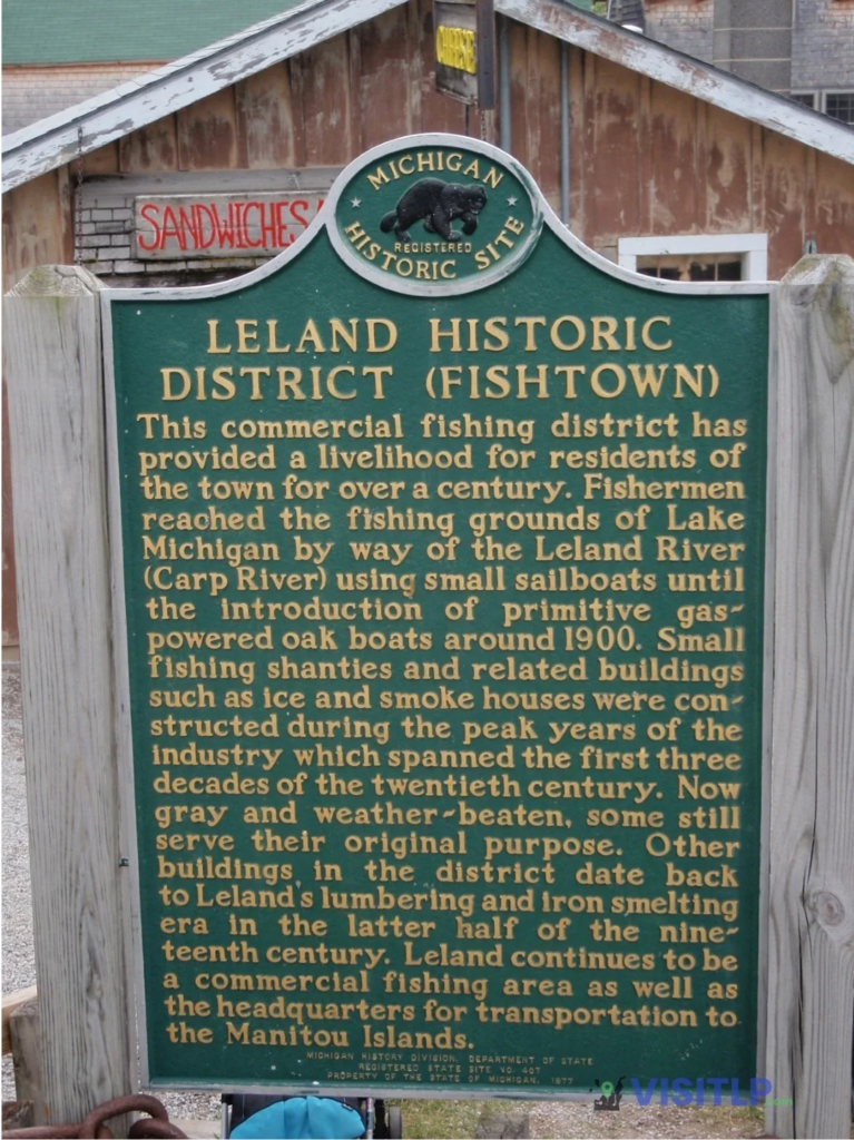 Fishtown historical marker in Leland