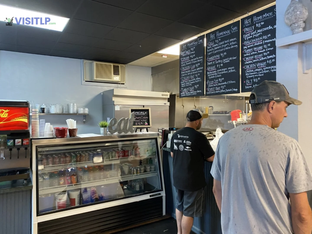 Counter inside Pegtown Station in Maple City
